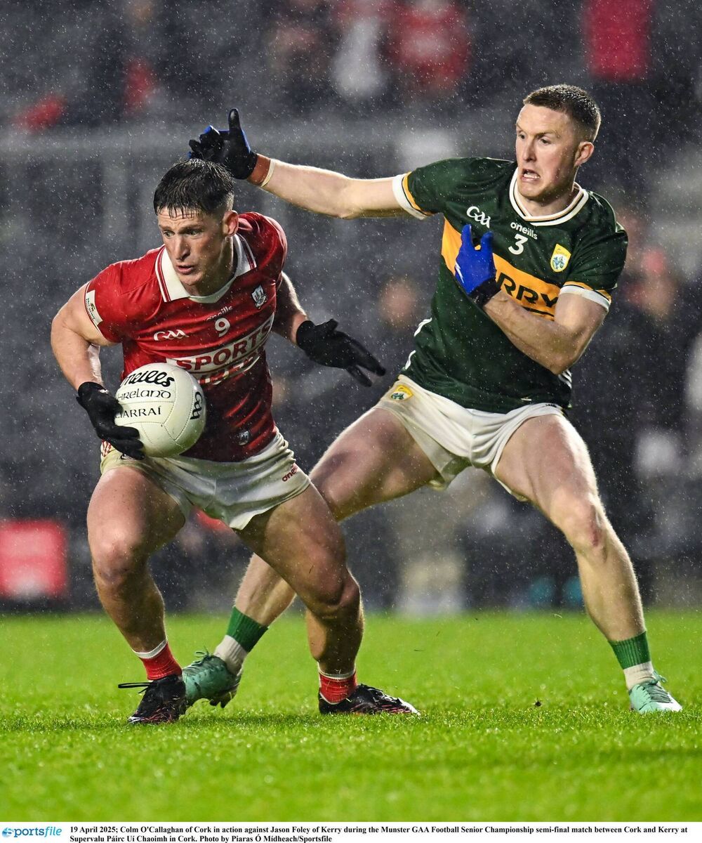 Cork will Colm O'Callaghan at his best in Killarney on Sunday. Picture: Piaras Ó Mídheach/Sportsfile