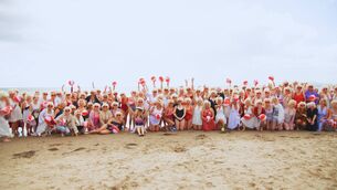 <p>Participants at a previous Marilyn's Mater Paddle event. </p>
