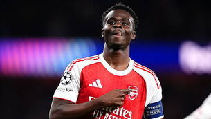 Bukayo Saka fires Arsenal into Champions League final