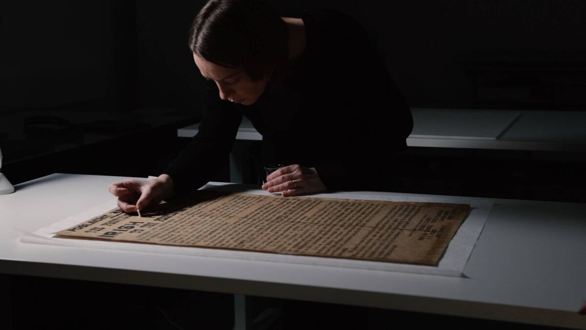 Louise O'Connor, a conservator at UCC