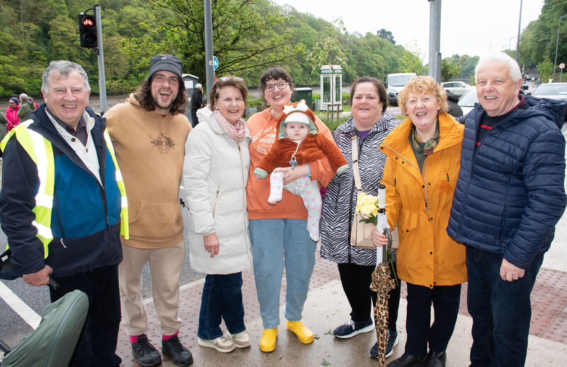 John Egan, Owen Speare, Margaret Walsh, Roisin Egan Speare O'Neill, Ailbhe Speare O'Neill, Loretto McCarthy, Margaret Egan O'Neill and Fred Lotty. John Egan, Owen Speare, Margaret Walsh, Roisin Egan Speare O'Neill, Ailbhe Speare O'Neill, Loretto McCarthy, Margaret Egan O'Neill and Fred Lotty.
