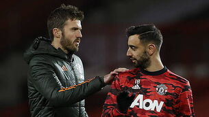 'We don’t talk about Bruno leaving Man United' – Carrick keen to keep Fernandes