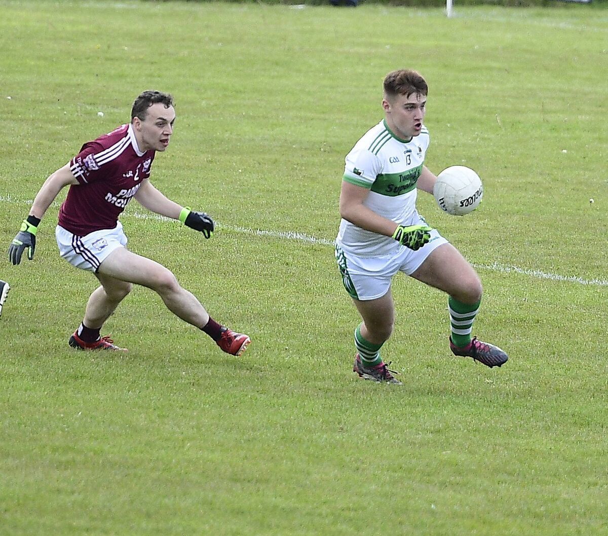 Grantas Bucinskas kicked Kanturk's late point to draw with Aghabullogue. Picture: John Tarrant Grantas Bucinskas kicked Kanturk's late point to draw with Aghabullogue. Picture: John Tarrant