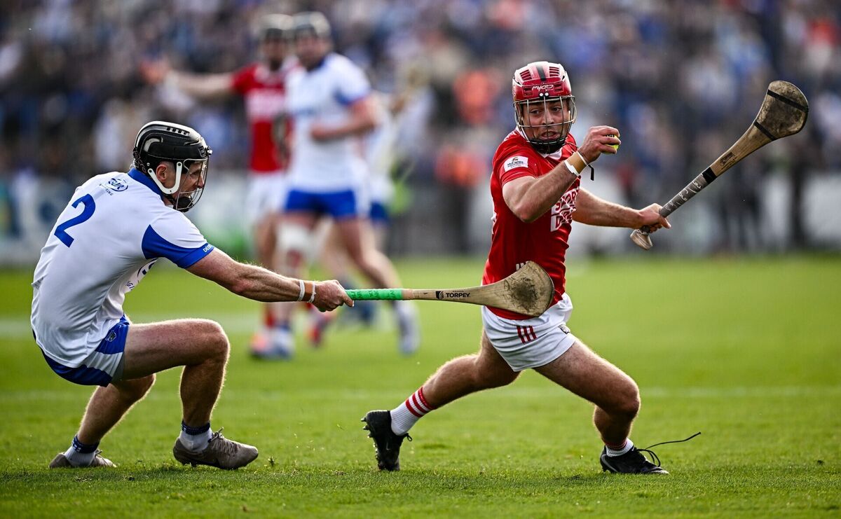 William Buckley of Cork looks to evade Waterford's Ian Kenny. Picture: Seb Daly/Sportsfile William Buckley of Cork looks to evade Waterford's Ian Kenny. Picture: Seb Daly/Sportsfile