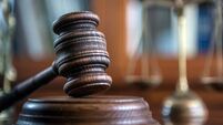 Law and Justice concept. Mallet of the judge, books, scales of justice.