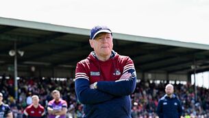 <p>Cork manager John Cleary reacts after the loss to Kerry. Picture: Paul Phelan/Sportsfile</p>