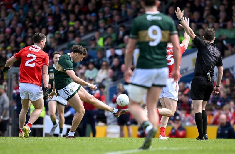 Star man David Clifford lands a two-pointer. Picture: Paul Phelan/Sportsfile Star man David Clifford lands a two-pointer. Picture: Paul Phelan/Sportsfile
