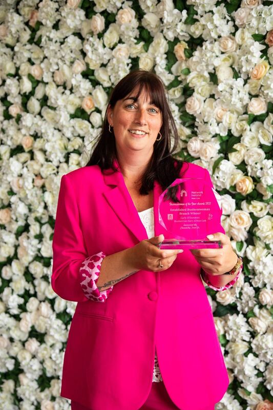 Carly O'Donovan, Bluebird Care Kerry & West Cork was named the 2025 Established Businesswoman of tthe Year at the regional and national events. Kathryn O'Shea Carly O'Donovan, Bluebird Care Kerry & West Cork was named the 2025 Established Businesswoman of tthe Year at the regional and national events. Kathryn O'Shea
