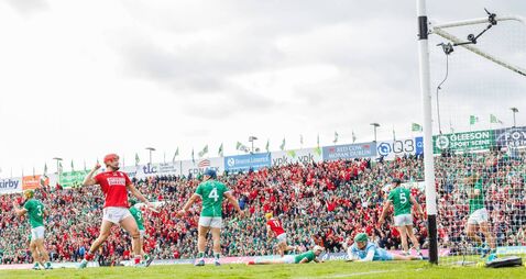 Alan Connolly celebrates after Shane Barrett scored a goal 7/6/2025