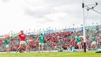 Alan Connolly celebrates after Shane Barrett scored a goal 7/6/2025
