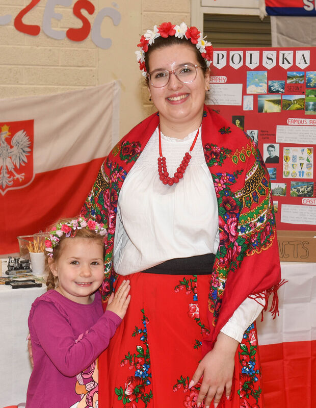 Amelia Chodur and her cousin Laura Muszynska.