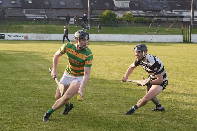 Blackrock’s Mark O’Keeffe takes on Midleton’s Ross O’Regan. Picture: Noel Sweeney Blackrock’s Mark O’Keeffe takes on Midleton’s Ross O’Regan. Picture: Noel Sweeney