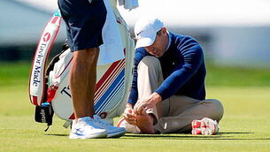Rory McIlroy troubled by foot problem in US PGA Championship practice