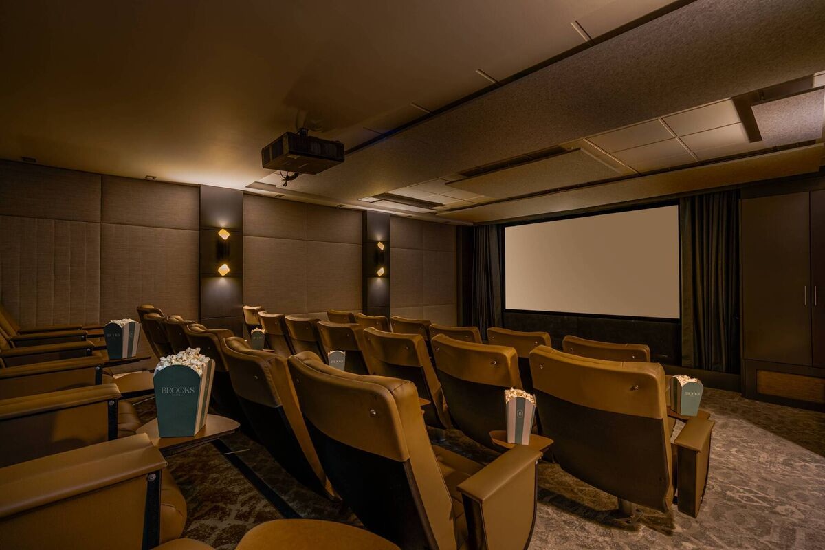 The onsite cinema can seat 26 The onsite cinema can seat 26