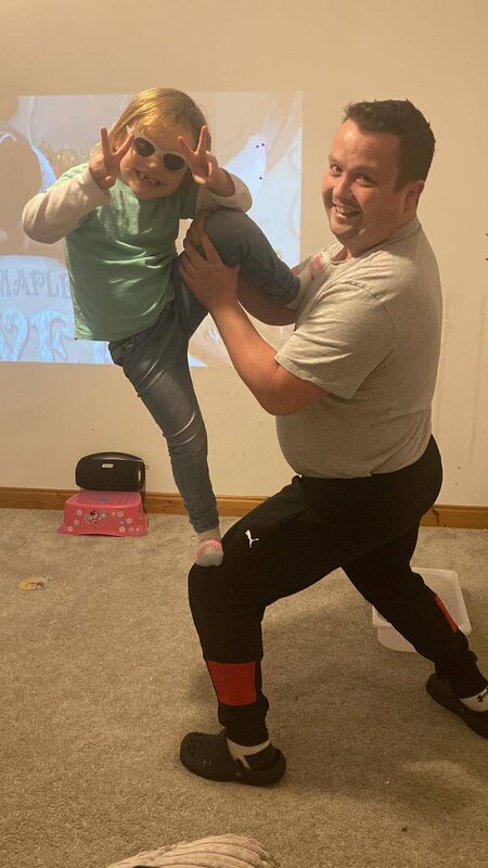 Noreen with her dad. Her family say she's been 'a real fighter'. Noreen with her dad. Her family say she's been 'a real fighter'.