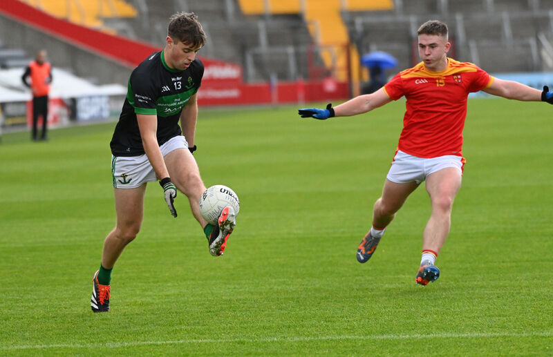 Nemo Rangers' Ross Corkery on the ball from Mallow's Mark Kelleher. Picture: Eddie O'Hare Nemo Rangers' Ross Corkery on the ball from Mallow's Mark Kelleher. Picture: Eddie O'Hare