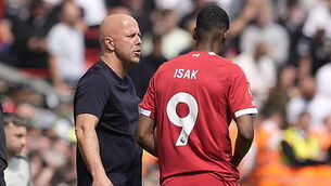 Arne Slot hopes to have Alexander Isak back for Liverpool’s last game
