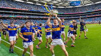 Bryan O'Mara celebrates with the Liam MacCarthy cup 20/7/2025