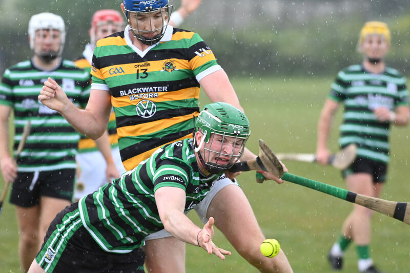 Douglas' Kevin McSweeney is tackled by Glen Rovers' Stephen Lynam. Picture: Eddie O'Hare