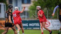 Ava McAuliffe and Amy Sheppard celebrate their team’s goal 17/5/2026