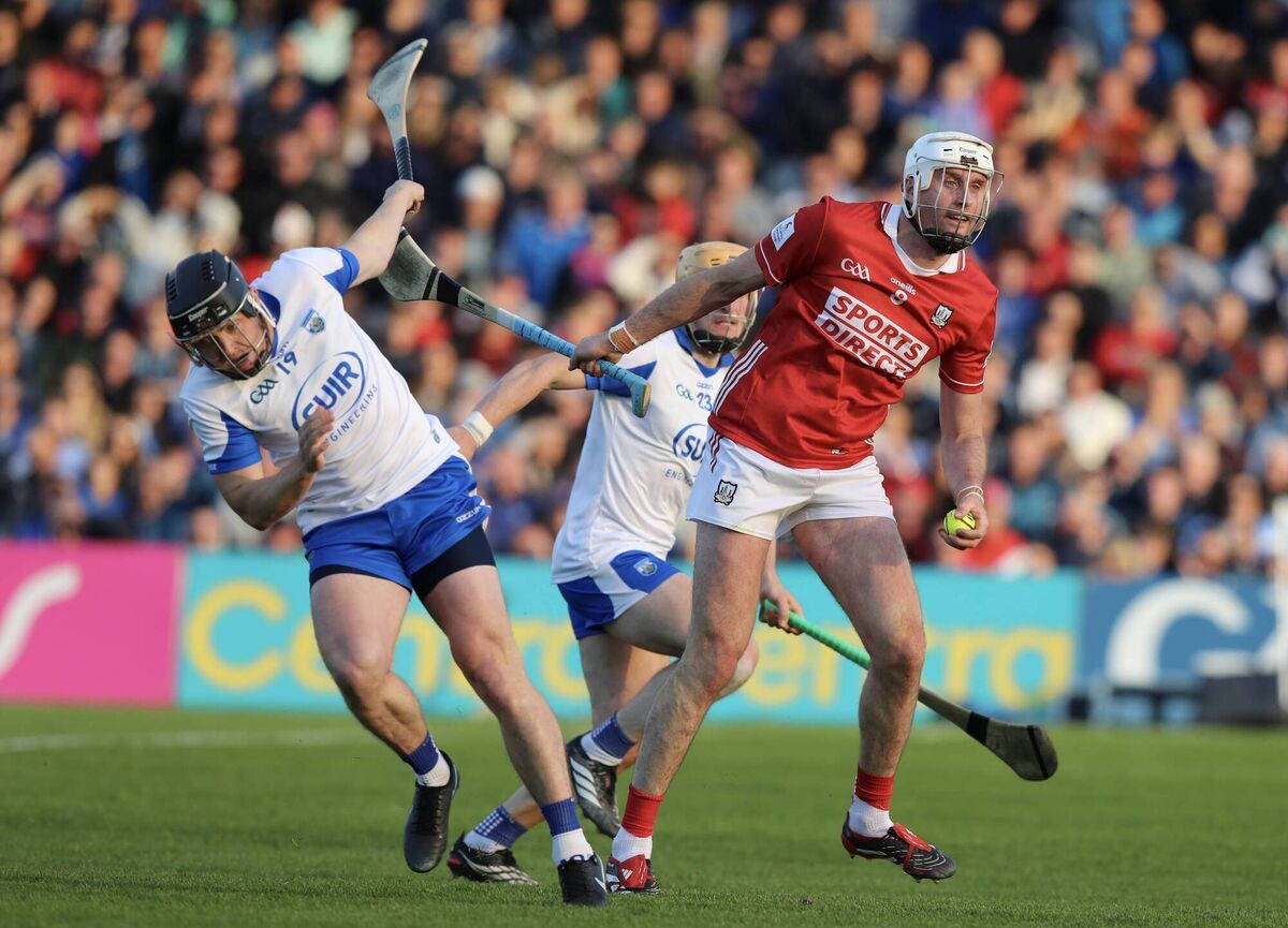 Cork's Tim O'Mahony and Waterford's Darragh Lyons. Picture: ©INPHO Cork's Tim O'Mahony and Waterford's Darragh Lyons. Picture: ©INPHO