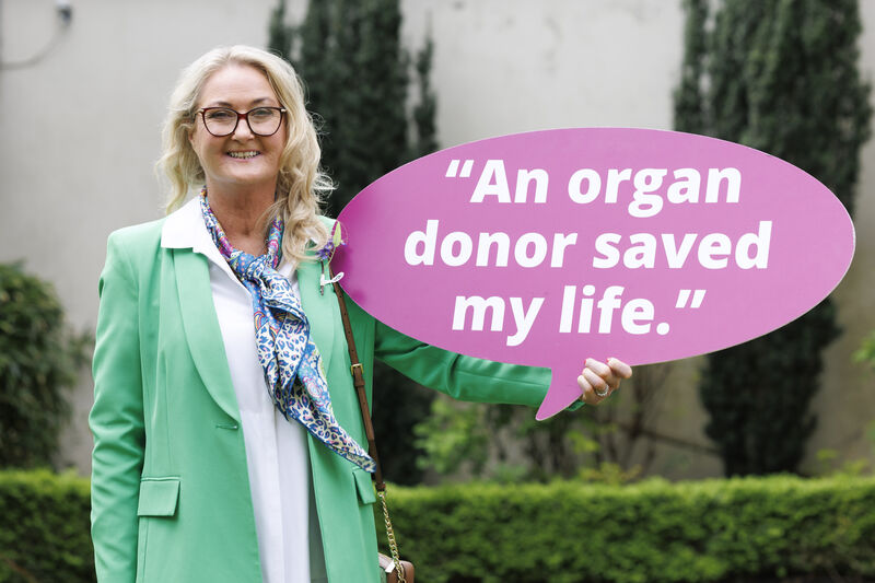 Irene McGrath, a double lung transplant recipient at the Mater Hospital five years ago. Picture: Andres Poveda