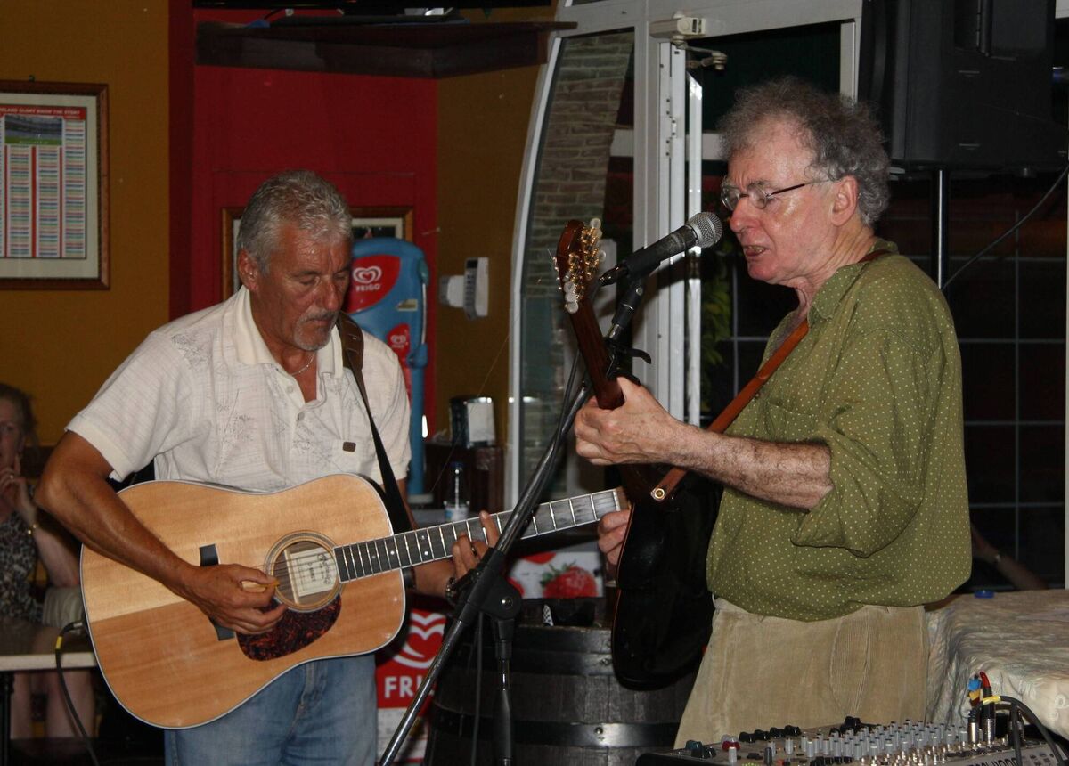 Richie O’Rourke playing with Jimmy in The Randy Leprechaun pub during one of his visits - the pub is staging a fund-raiser for him next week Richie O’Rourke playing with Jimmy in The Randy Leprechaun pub during one of his visits - the pub is staging a fund-raiser for him next week