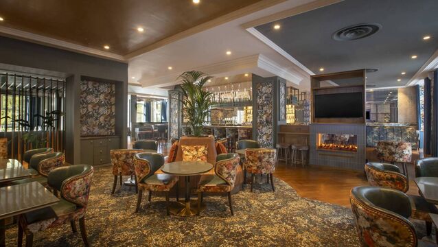 <p>Inside The Sixth Lock Bar at the hotel. </p>