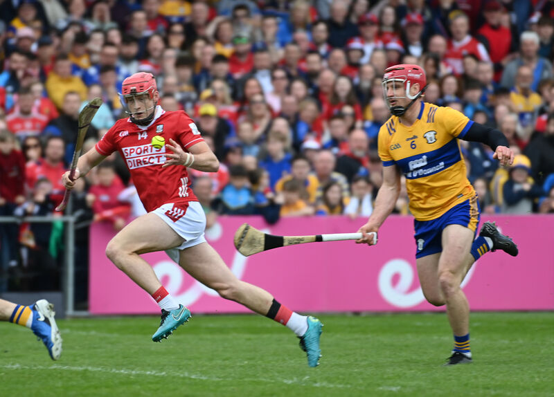 Cork's Alan Connolly breaks from Clare's John Conlon last season. Picture: Eddie O'Hare Cork's Alan Connolly breaks from Clare's John Conlon last season. Picture: Eddie O'Hare
