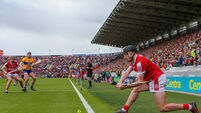 Eoin Downey takes a sideline cut 28/4/2024