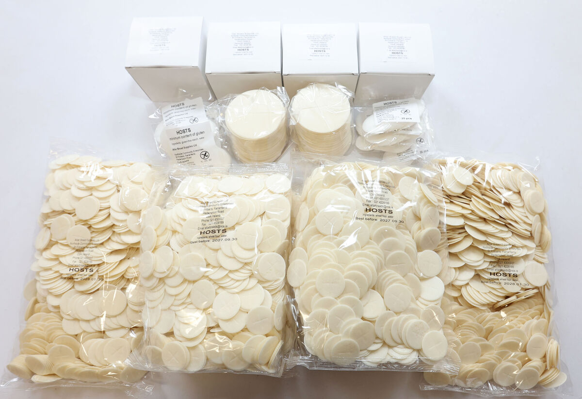 Fr John says Christmas is the busiest time of year for the distribution of altar breads. Fr John says Christmas is the busiest time of year for the distribution of altar breads.
