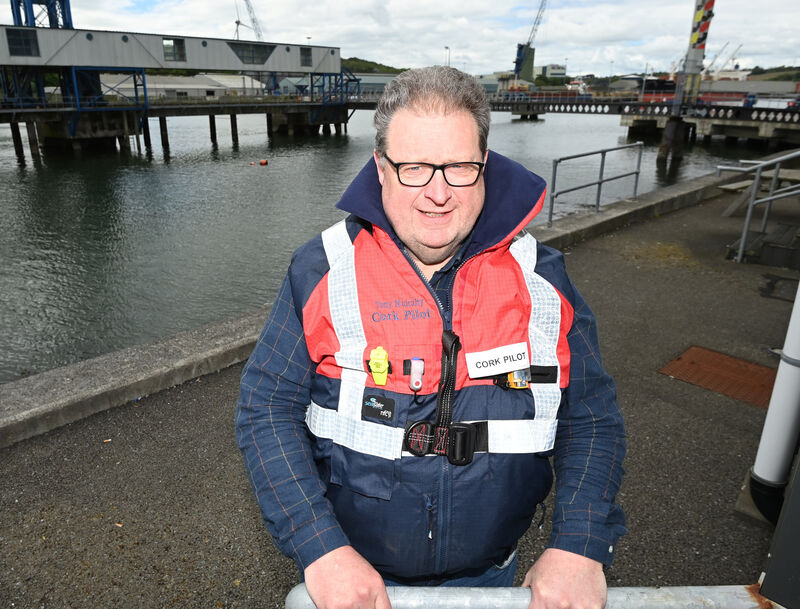 Tony Mulcahy says being a port pilot is his dream job. Picture; Eddie O'Hare Tony Mulcahy says being a port pilot is his dream job. Picture; Eddie O'Hare