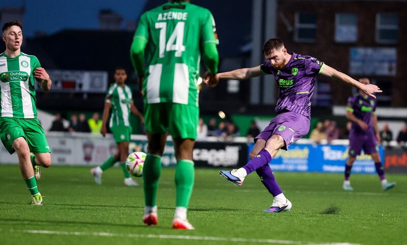 Cork City's Conor Drinan scored another briliant goal from outside the box. Picture: ©Inpho/Nick Elliott
