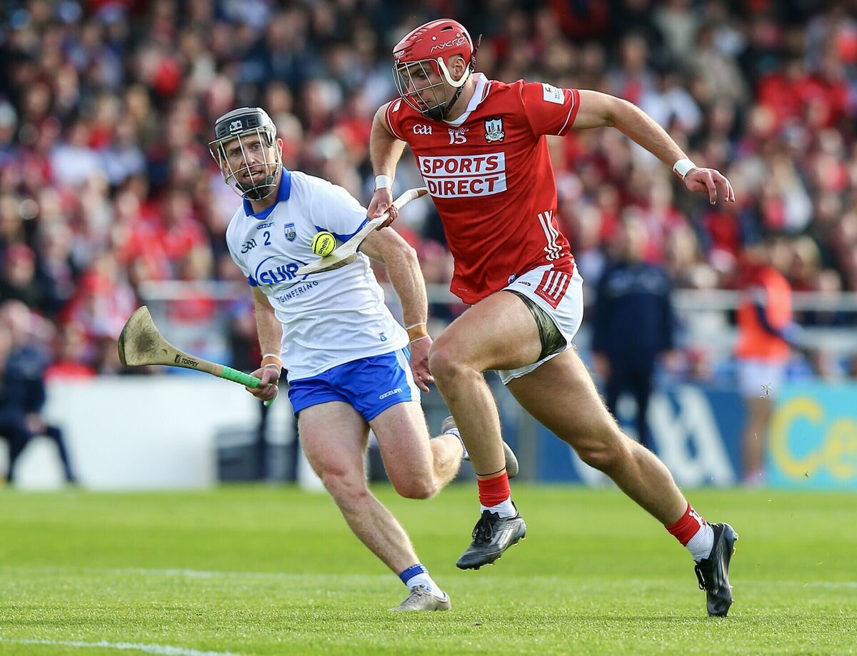 Brian Hayes looks to get away from Waterford's Ian Kenny during the Munster SHC game at Azzurri Walsh Park earlier this month. Picture: Inpho