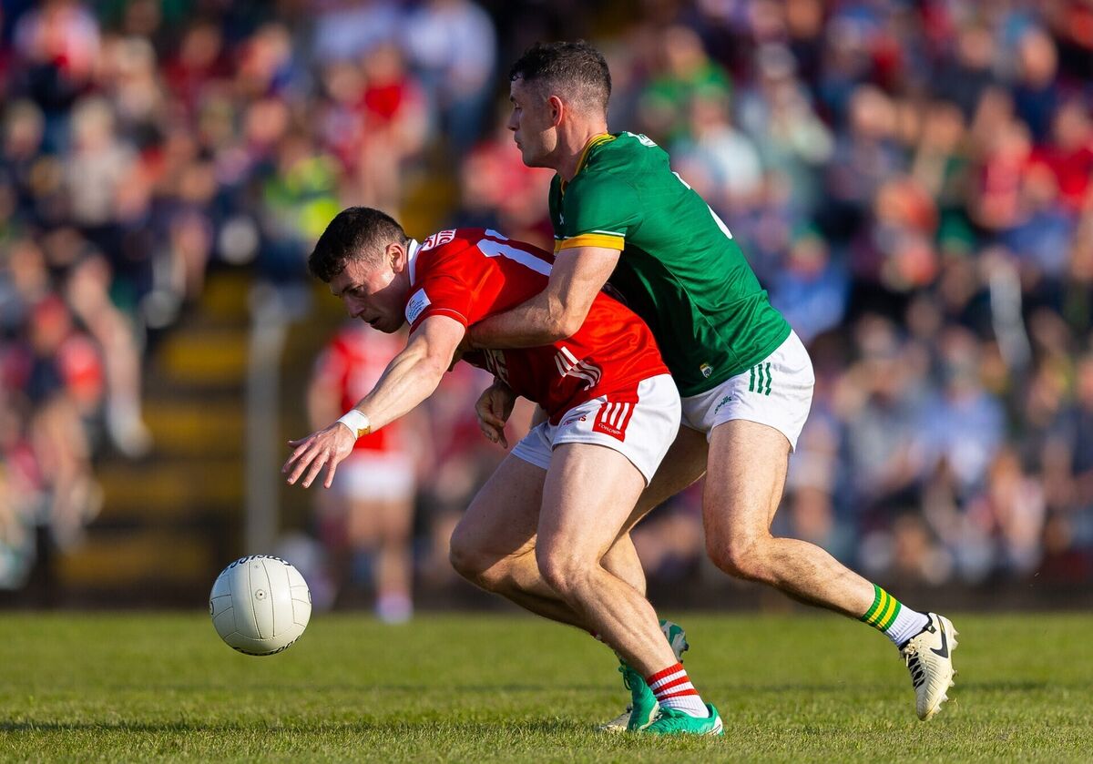 Cork's Mark Cronin with Donal Keogan of Meath. Picture: Tom O'Hanlon/INPHO Cork's Mark Cronin with Donal Keogan of Meath. Picture: Tom O'Hanlon/INPHO