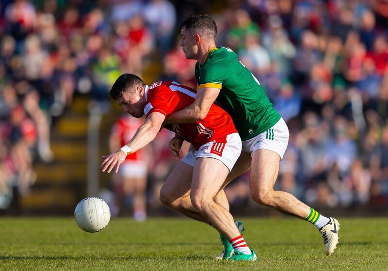 Cork's Mark Cronin with Donal Keogan of Meath. Picture: Tom O'Hanlon/INPHO Cork's Mark Cronin with Donal Keogan of Meath. Picture: Tom O'Hanlon/INPHO