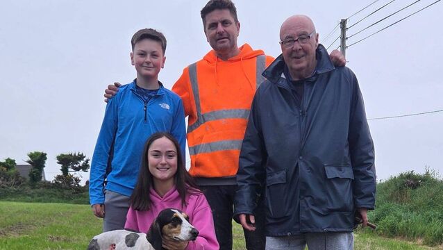 <p>Olivia O'Herlihy with Starlight  Kerry Pike/Fair Hill harriers winner of the Shanakiel Harriers Puppy draghunt at Newcestown also included  Jayden O'Herlihy, Tristan O'Herlihy and Tim O'Callaghan.</p>