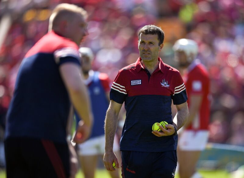Job done for Cork manager Ben O'Connor on Sunday. Picture: John Sheridan/Sportsfile