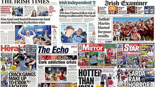 What the papers say: Monday's front pages What the papers say: Monday's front pages