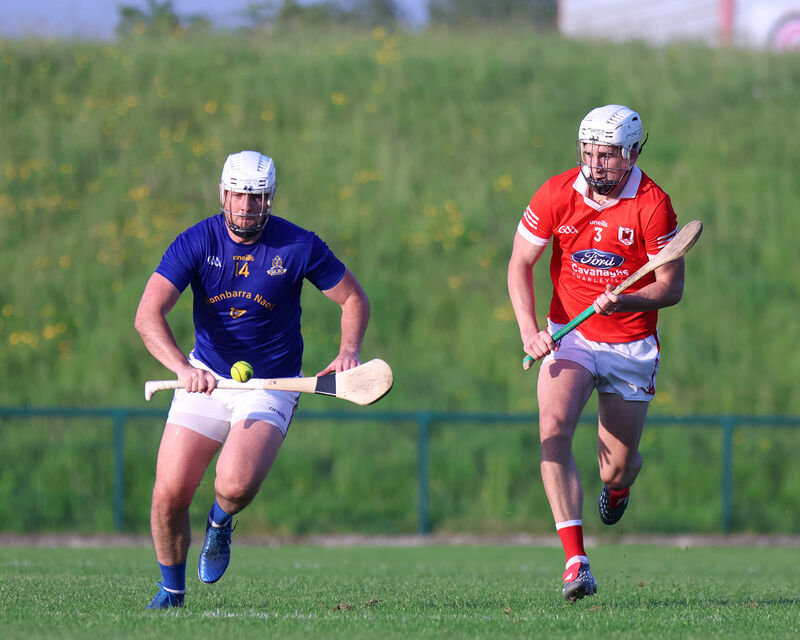 St Finbarr's Colm Keane battles for possession against Jack Meade of Charleville. Picture: Brendan Gleeson St Finbarr's Colm Keane battles for possession against Jack Meade of Charleville. Picture: Brendan Gleeson