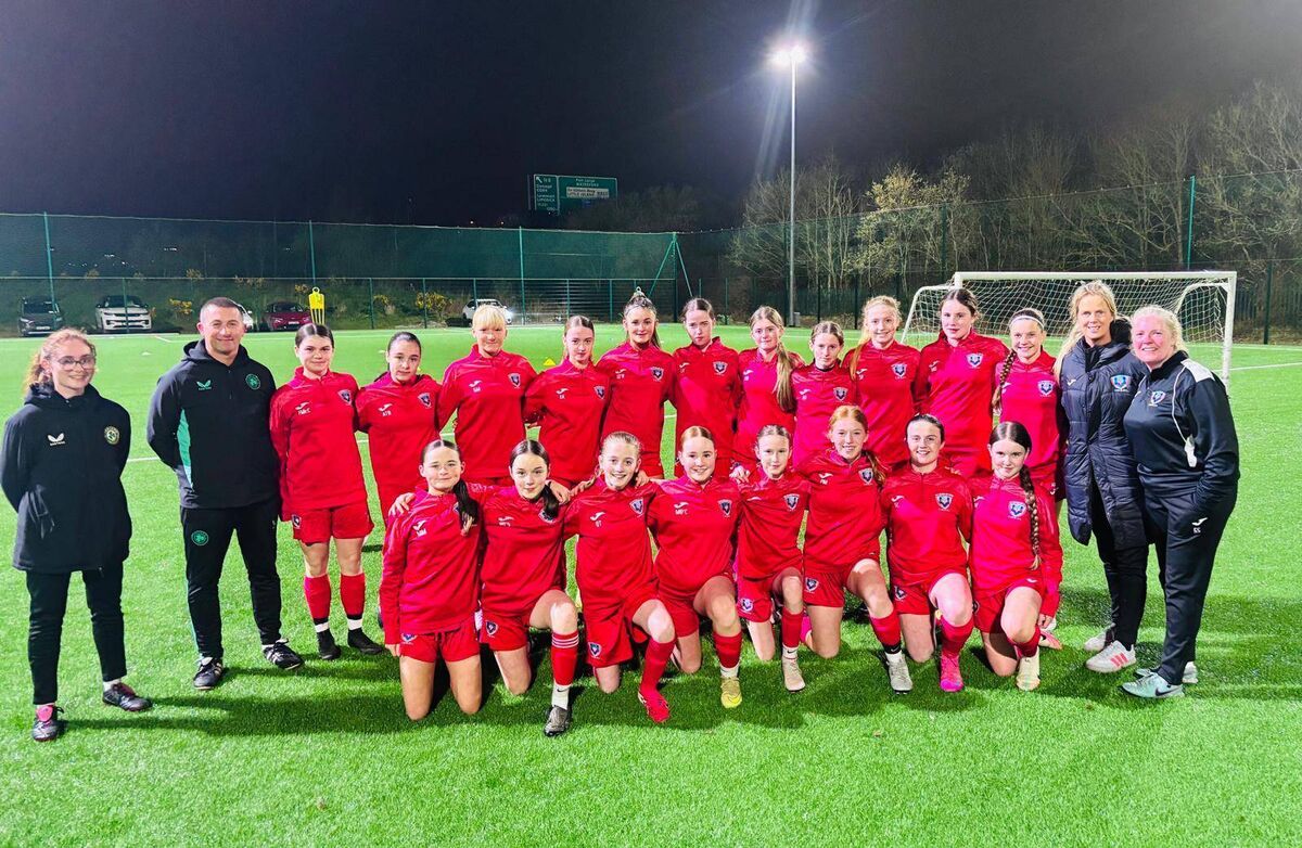 The CWSSL Gaynor cup squad with their coaches and Ireland manager James Scott after a recent training session. The CWSSL Gaynor cup squad with their coaches and Ireland manager James Scott after a recent training session.