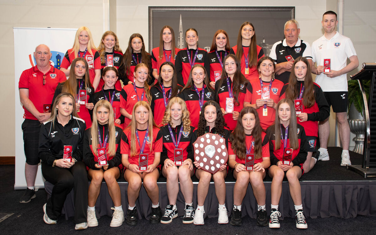 The 2025 Cork U14 Gaynor Cup team who won the All Ireland Shield pictured at the CWSSL Awards Night. Picture: Howard Crowdy The 2025 Cork U14 Gaynor Cup team who won the All Ireland Shield pictured at the CWSSL Awards Night. Picture: Howard Crowdy