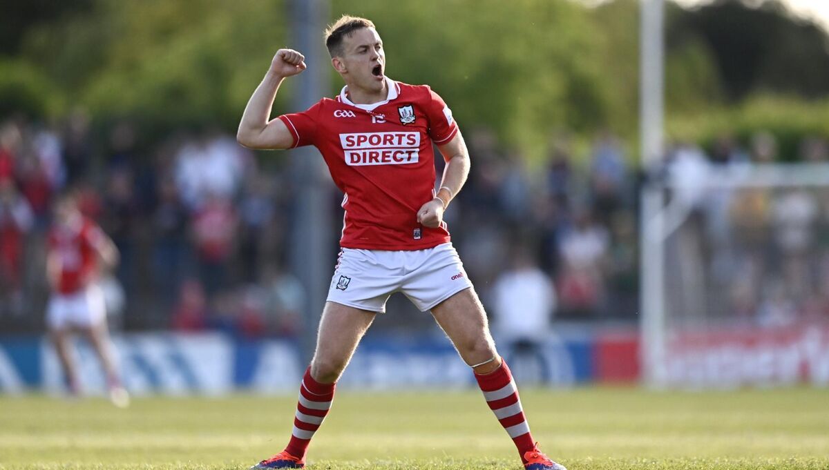 Cork footballer Steven Sherlock celebrates a point last weekend. Picture: Ben McShane/Sportsfile Cork footballer Steven Sherlock celebrates a point last weekend. Picture: Ben McShane/Sportsfile