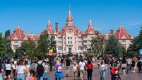 Facade of Disney amusement park hotel in Europe