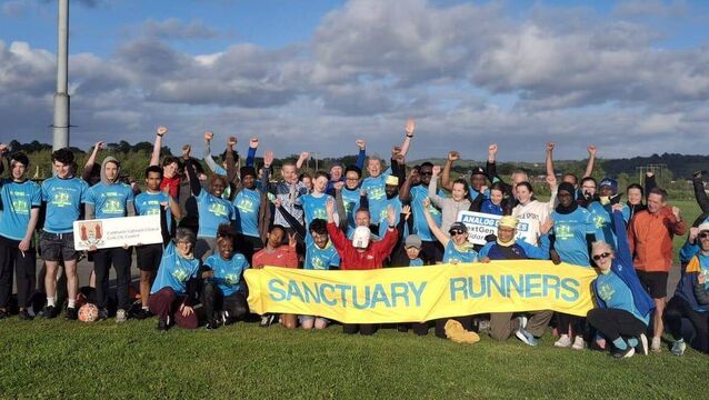 <p>Some of the members of the Sanctuary Runners who will be taking part in the 2026 Cork City Marathon.</p> <p>Some of the members of the Sanctuary Runners who will be taking part in the 2026 Cork City Marathon.</p>