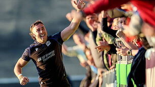 Inpho Josh McKay celebrates scoring his sides third try of the match 29/5/2026