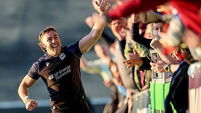 Josh McKay celebrates scoring his sides third try of the match 29/5/2026