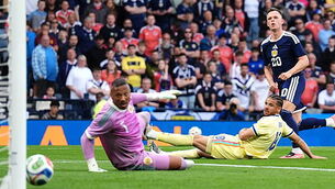 Lawrence Shankland bags a brace as Scotland hit back to beat 10-man Curacao