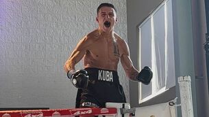 <p>A very happy Kuba Pielesz celebrating after he beat Stefan Nicolae at the JB Promotions Professional Boxing Event at Leopardstown Racecourse in Dublin.</p> <p>A very happy Kuba Pielesz celebrating after he beat Stefan Nicolae at the JB Promotions Professional Boxing Event at Leopardstown Racecourse in Dublin.</p>