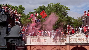 Arsenal parade: Dozens require rescuing from height and nine arrests made